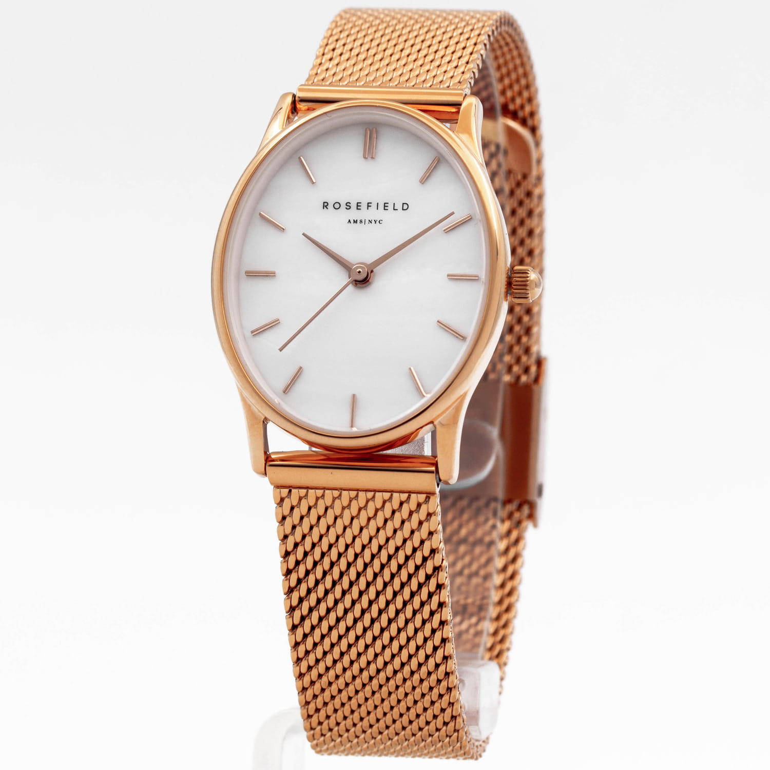 Rosefield Rosefield The Oval OWRMR-OV12 кварцевые женские часы часы крупный план перламутровый циферблата