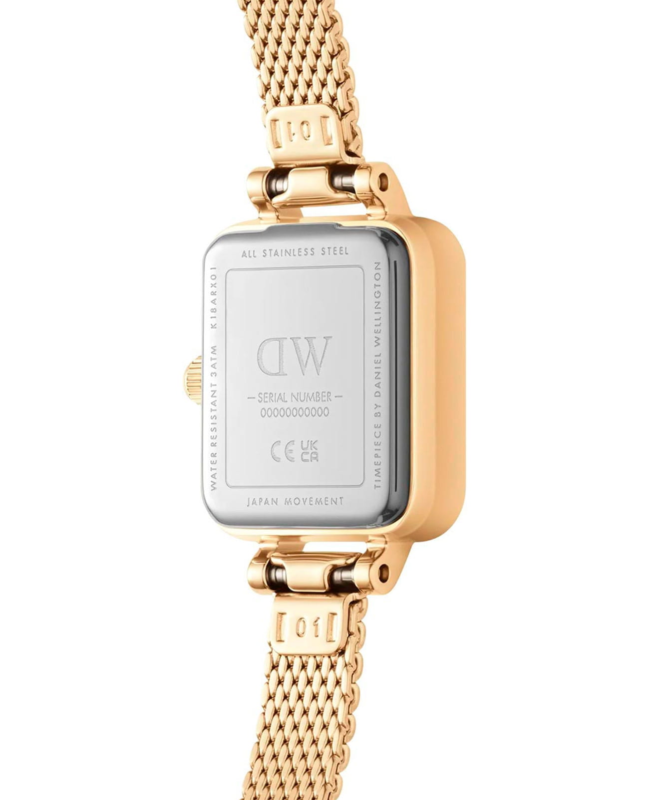 Daniel Wellington Daniel Wellington Quadro Mini DW00100655, petite швеция женские часы на браслете сталь c pvd покрытием боковой вид