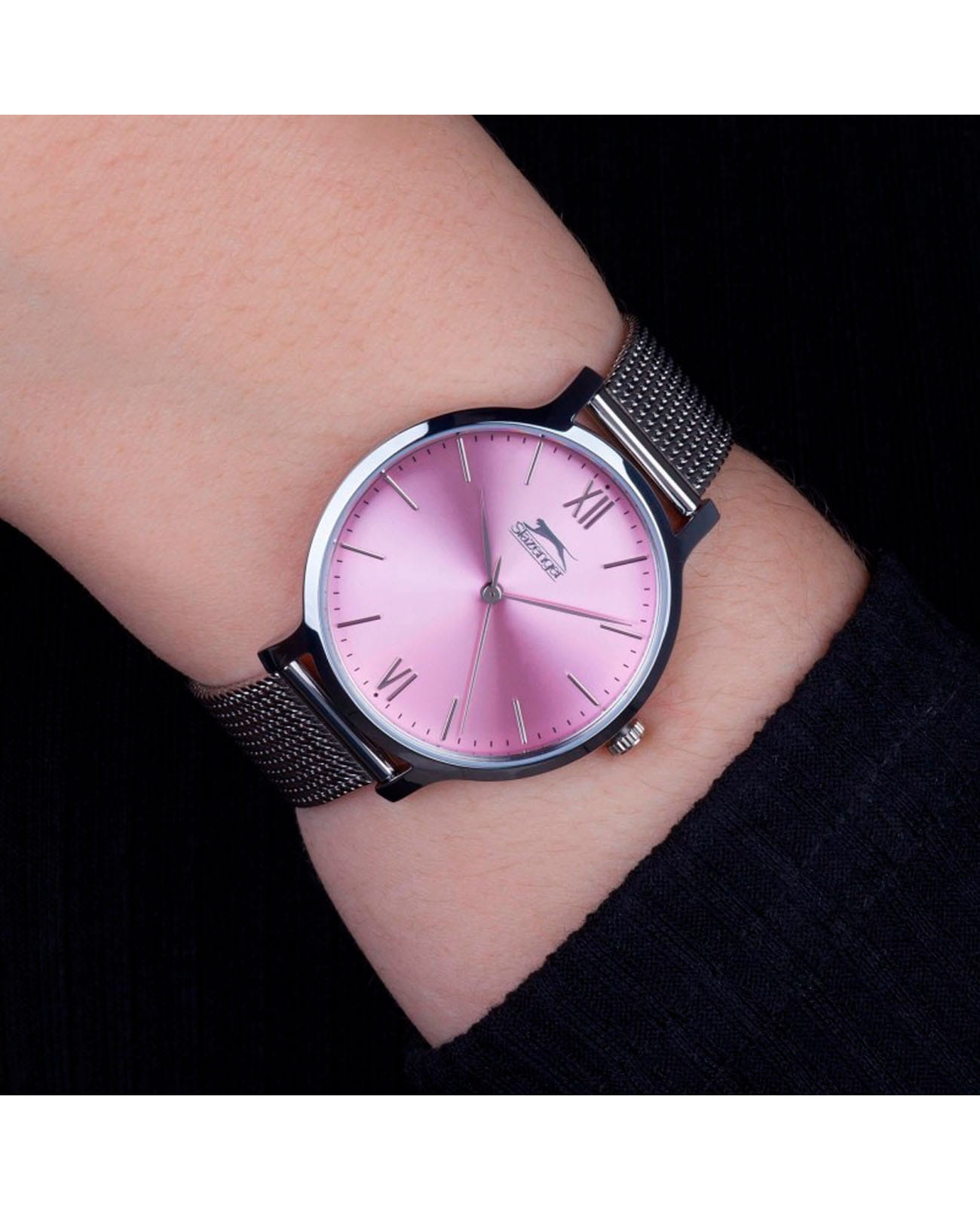 Slazenger Slazenger Lady SL.09.1823.2.07,  англия женские часы на браслете суперметалл боковой вид