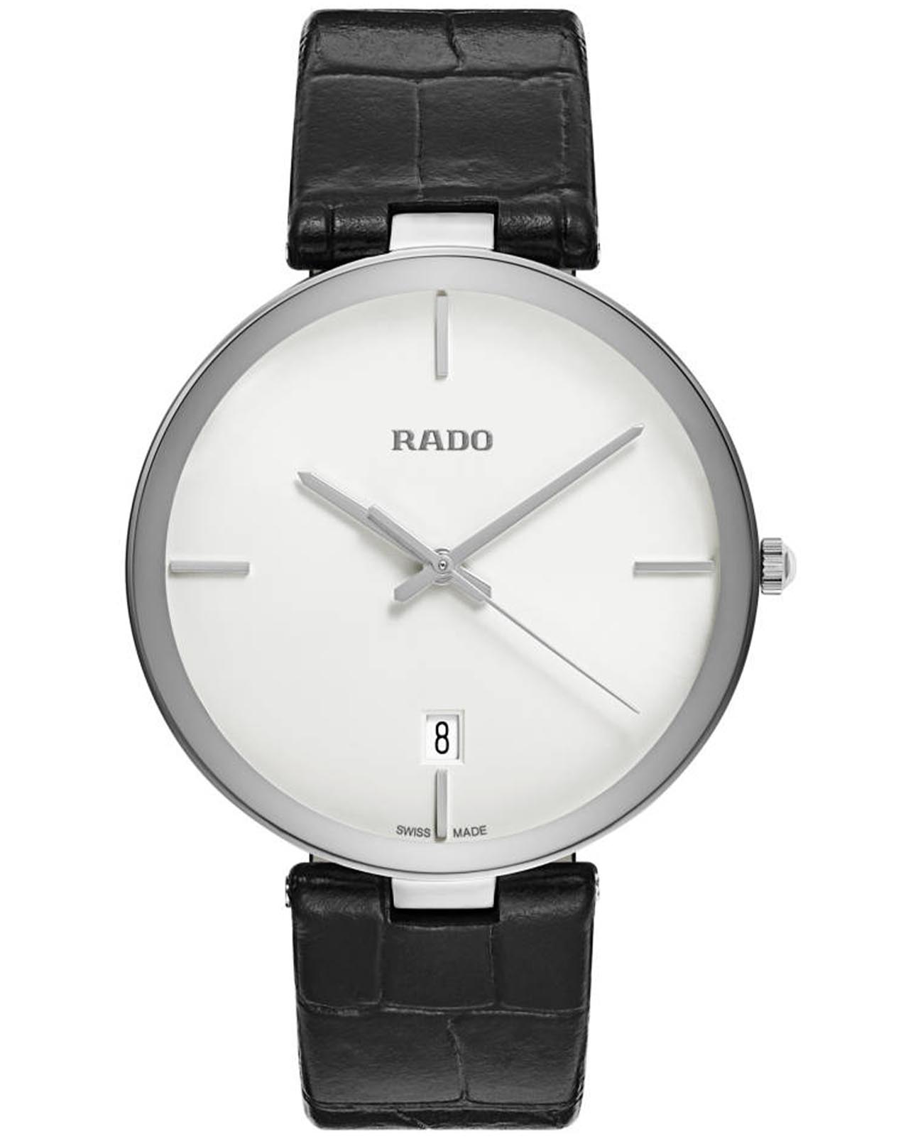 Rado Rado Florence R48870015  R48870015 кварцевые мужские часы белый циферблат, браслет кожаный — вид спереди