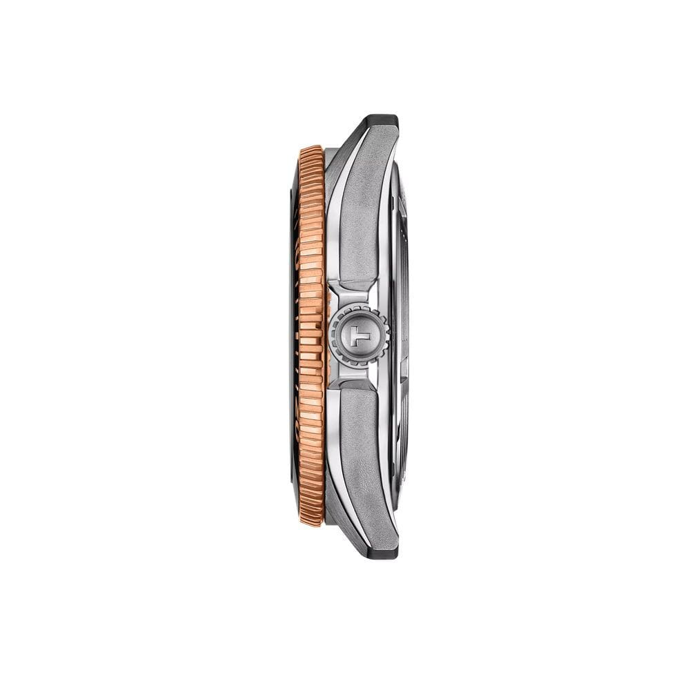 Tissot Tissot Seastar 1000 Quartz 40mm T120.807.22.051.01, t-sport швейцария мужские часы на браслете сталь c pvd покрытием боковой вид