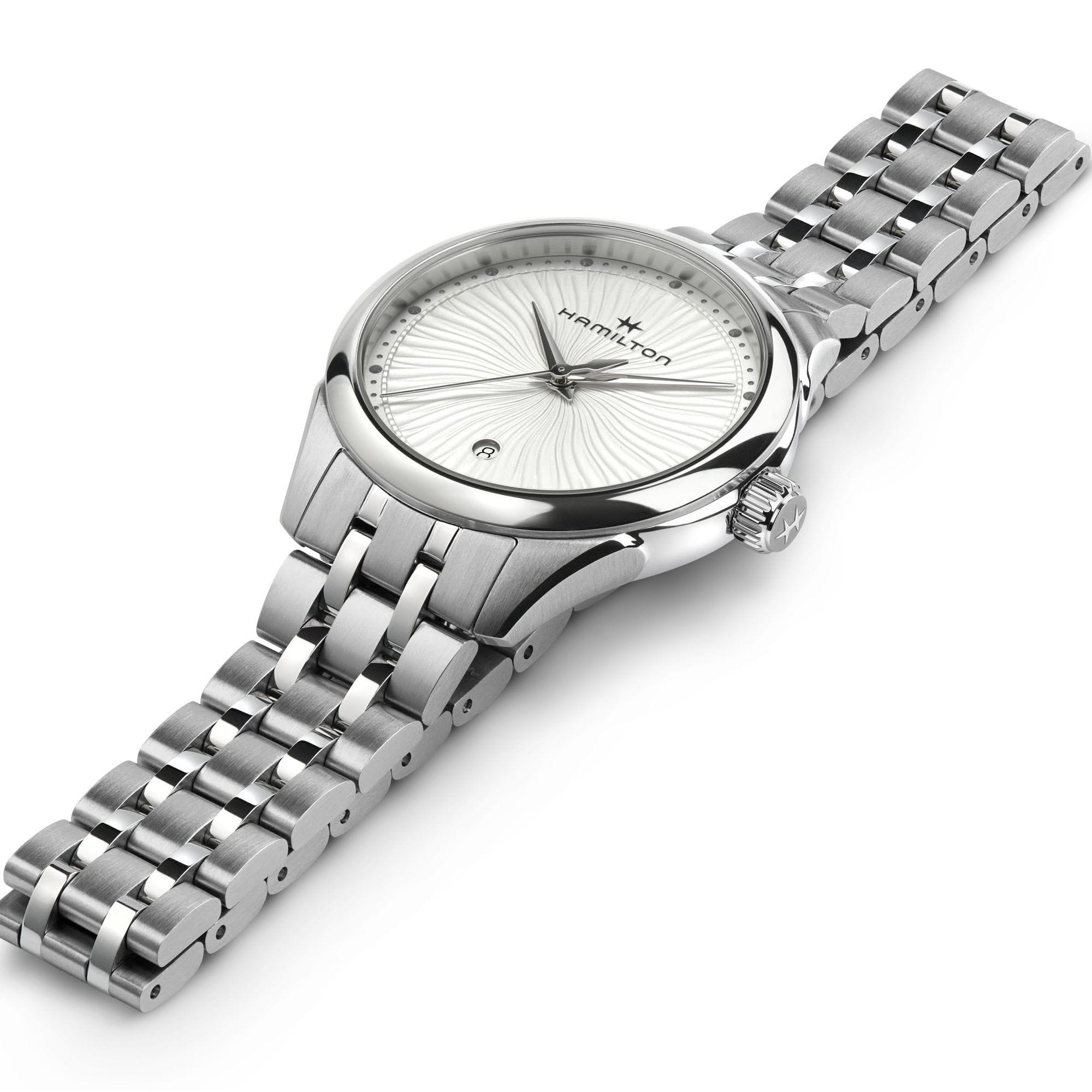 Hamilton Hamilton Jazzmaster Lady Quartz H32231110, jazzmaster швейцария женские часы на браслете нержавеющая сталь боковой вид