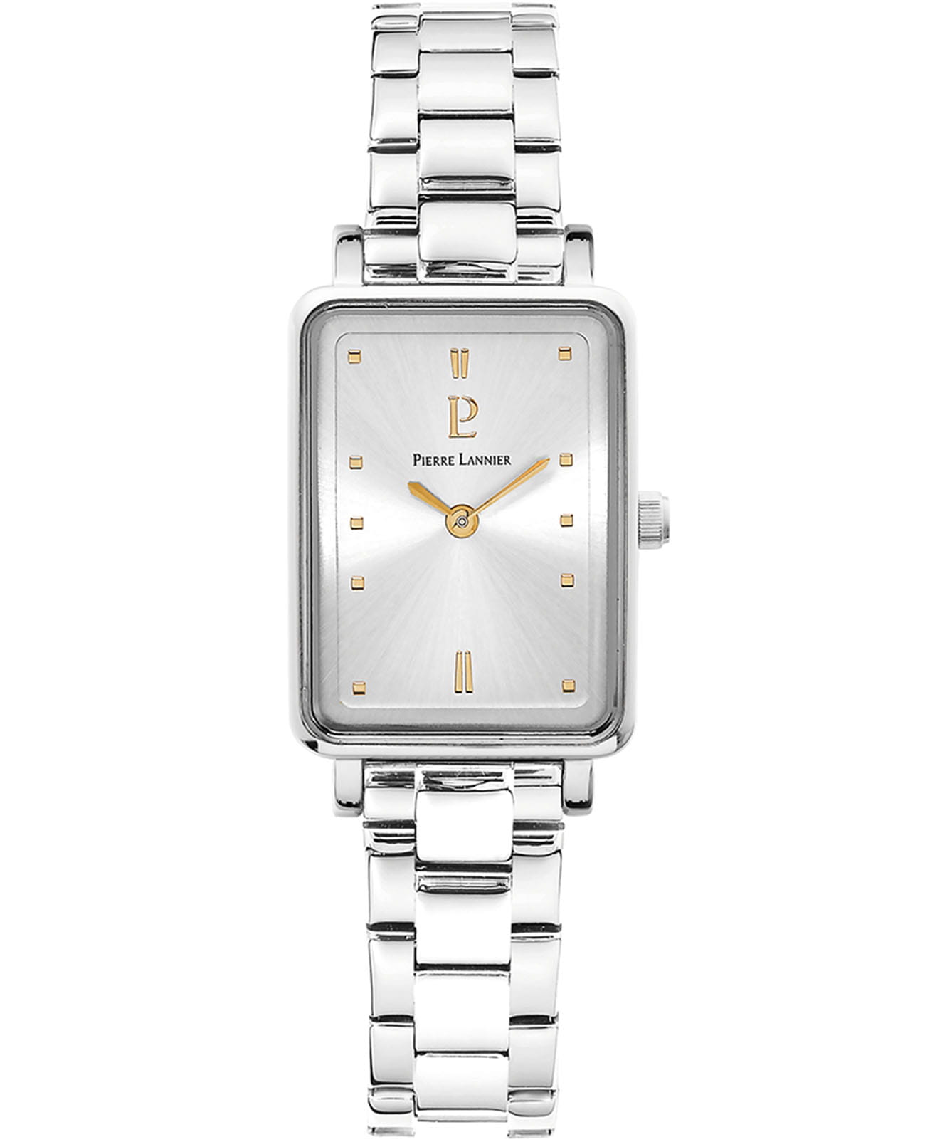 Pierre Lannier Pierre Lannier Ariane 051J621  051J621 кварцевые женские часы серебристый циферблат, браслет нержавеющая сталь — вид спереди