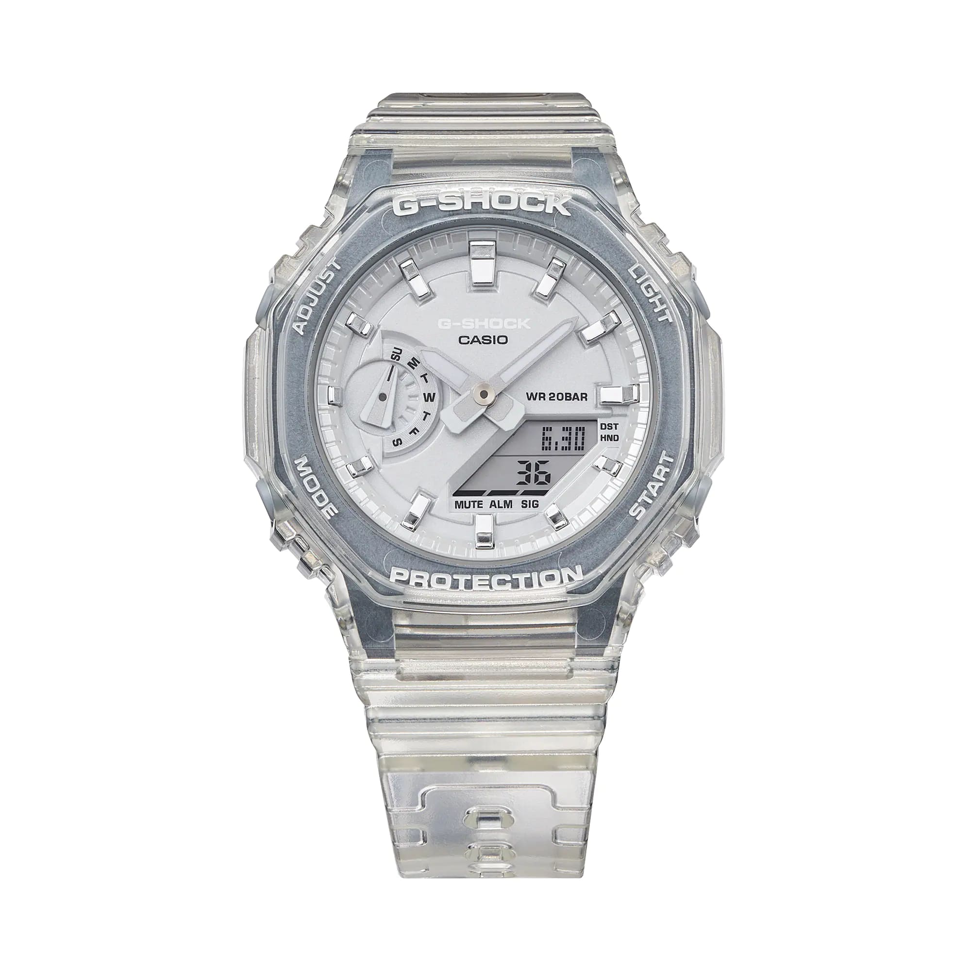 Casio Casio G-Shock GMA-S2100SK-7A, g-shock япония мужские часы на браслете пластик боковой вид