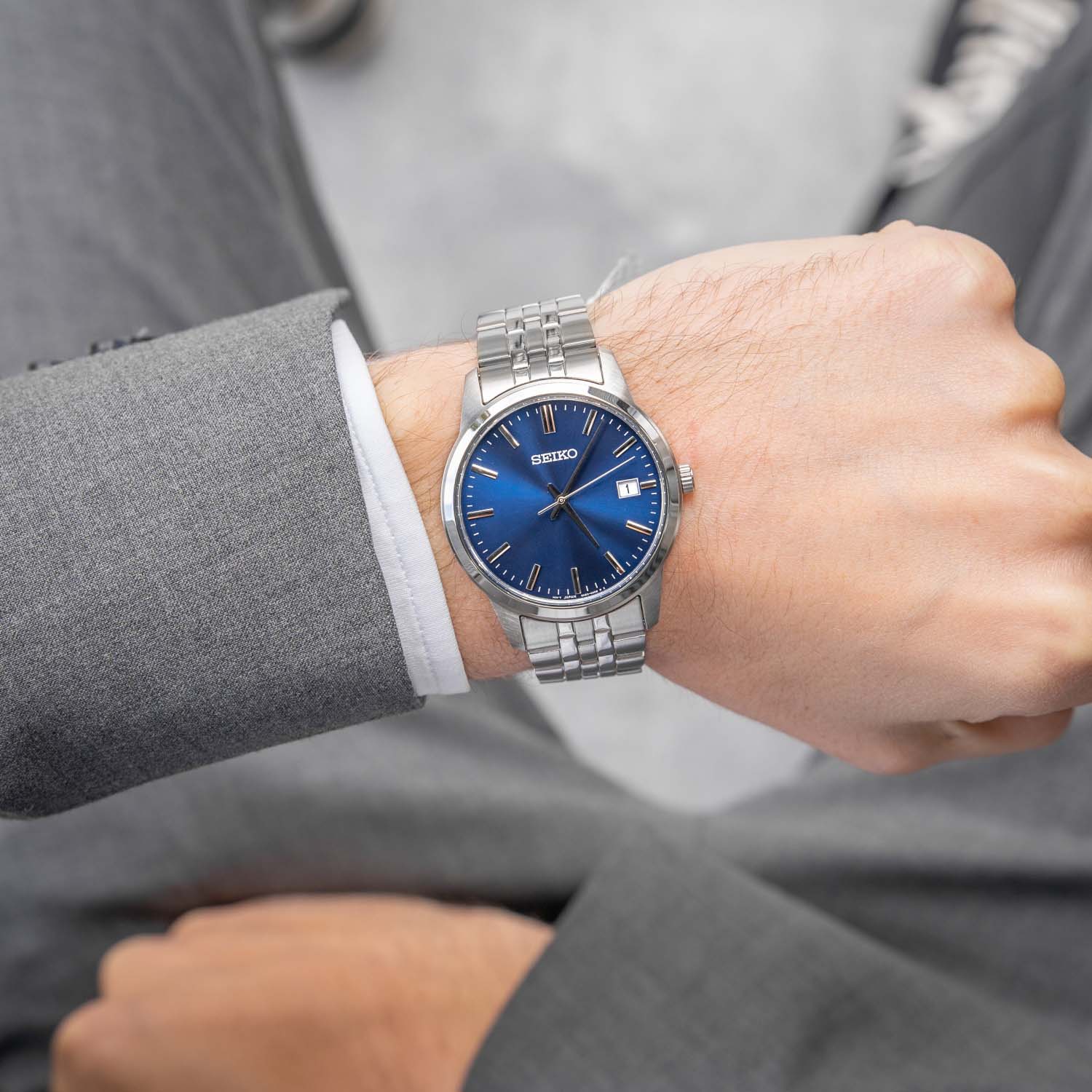 Seiko Seiko Conceptual Series Dress SUR399P1  — детали корпуса и нержавеющая сталь