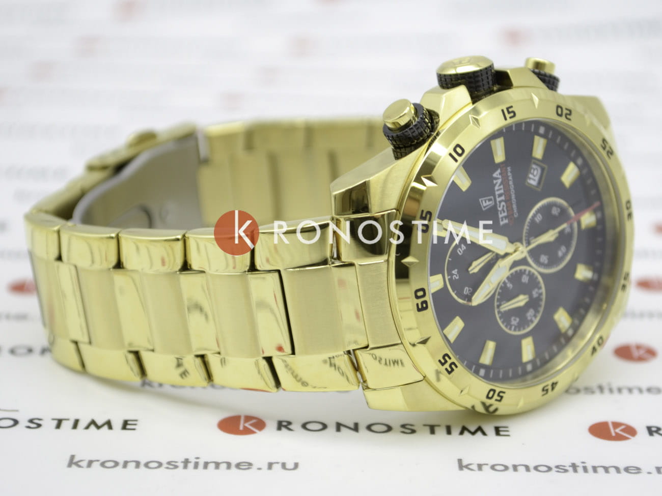 Festina Festina Chrono Sport F20541/4 кварцевые мужские часы часы крупный план черный циферблата