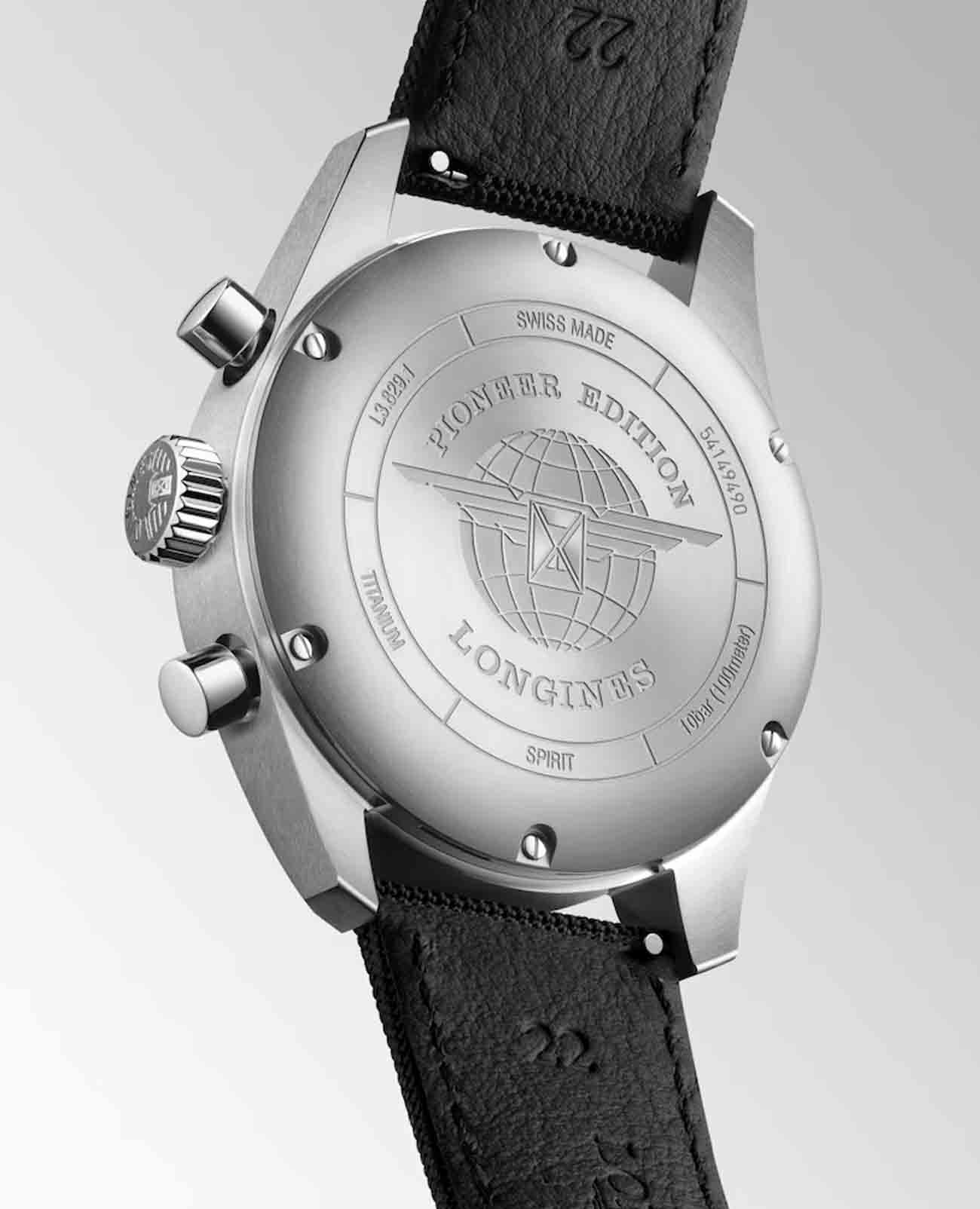 Longines Longines Spirit Pioneer Edition L3.829.1.53.2 , наручные мужские часы фото под углом