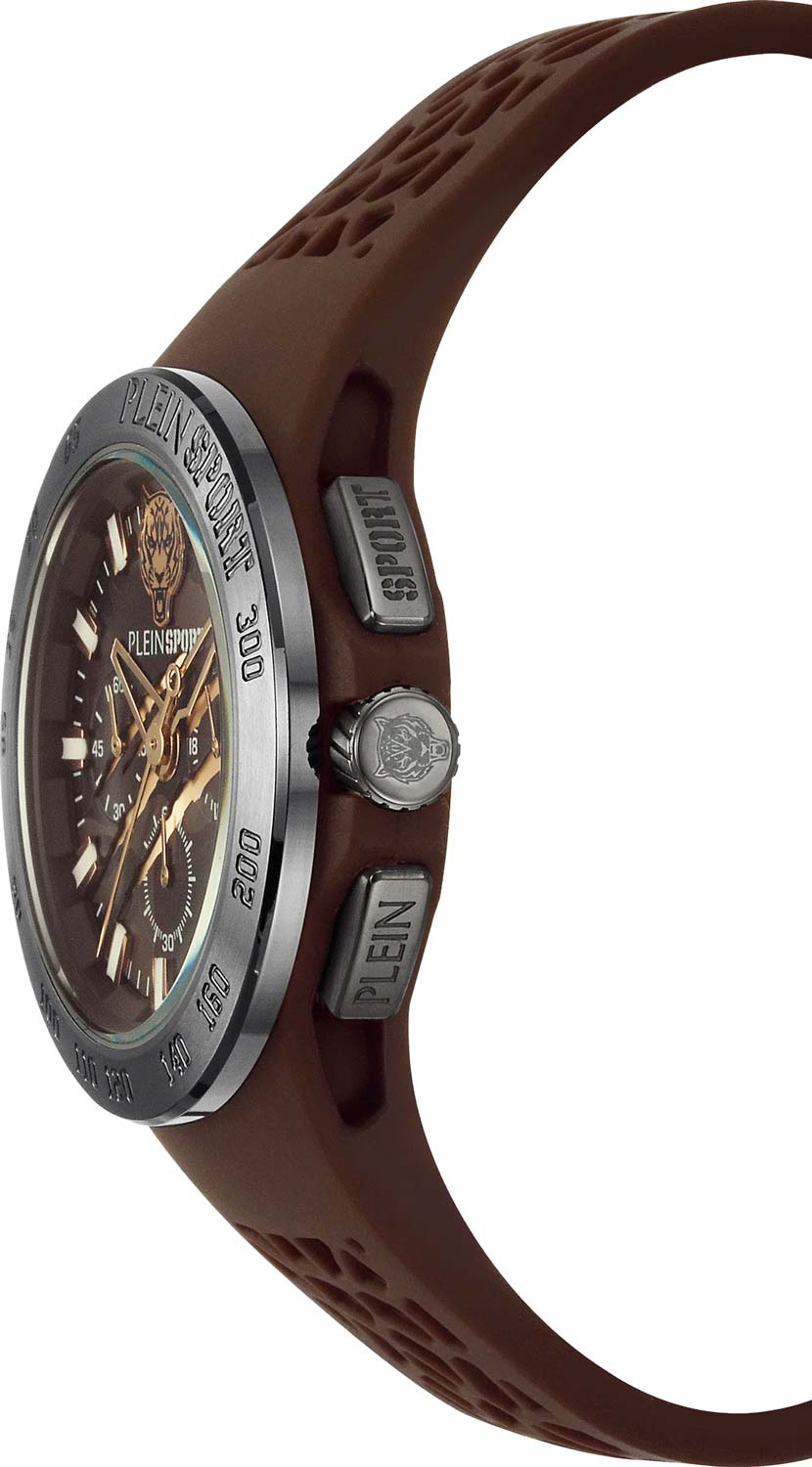 Plein Sport Plein Sport Thunderstorn Chrono PSABA0423,  германия мужские часы на браслете силикон боковой вид