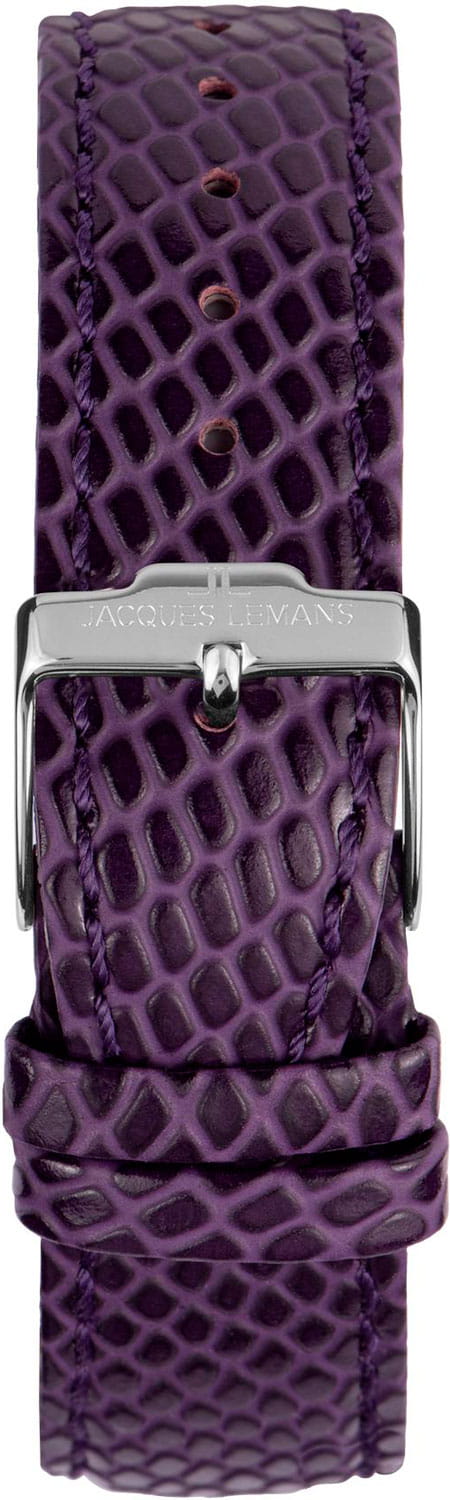 Jacques Lemans Jacques Lemans Venice 1-2151J женские часы фиолетовый циферблат на запястье