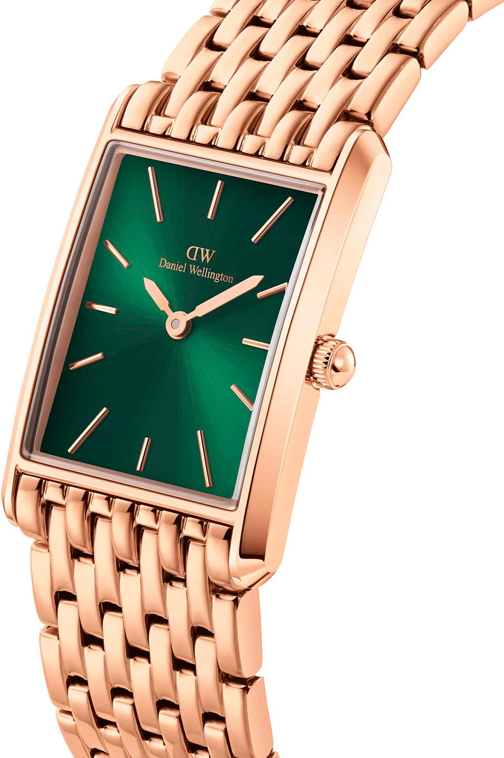 Оригинальные часы Daniel Wellington Daniel Wellington Bound 9-Link Emerald Sunray DW00100704 кварцевые калибр механизма  общий вид