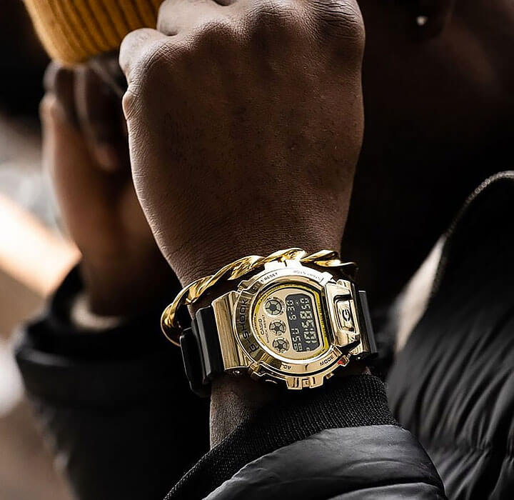 Casio Casio G-Shock GM-6900G-9, g-shock япония мужские часы на браслете полимер боковой вид