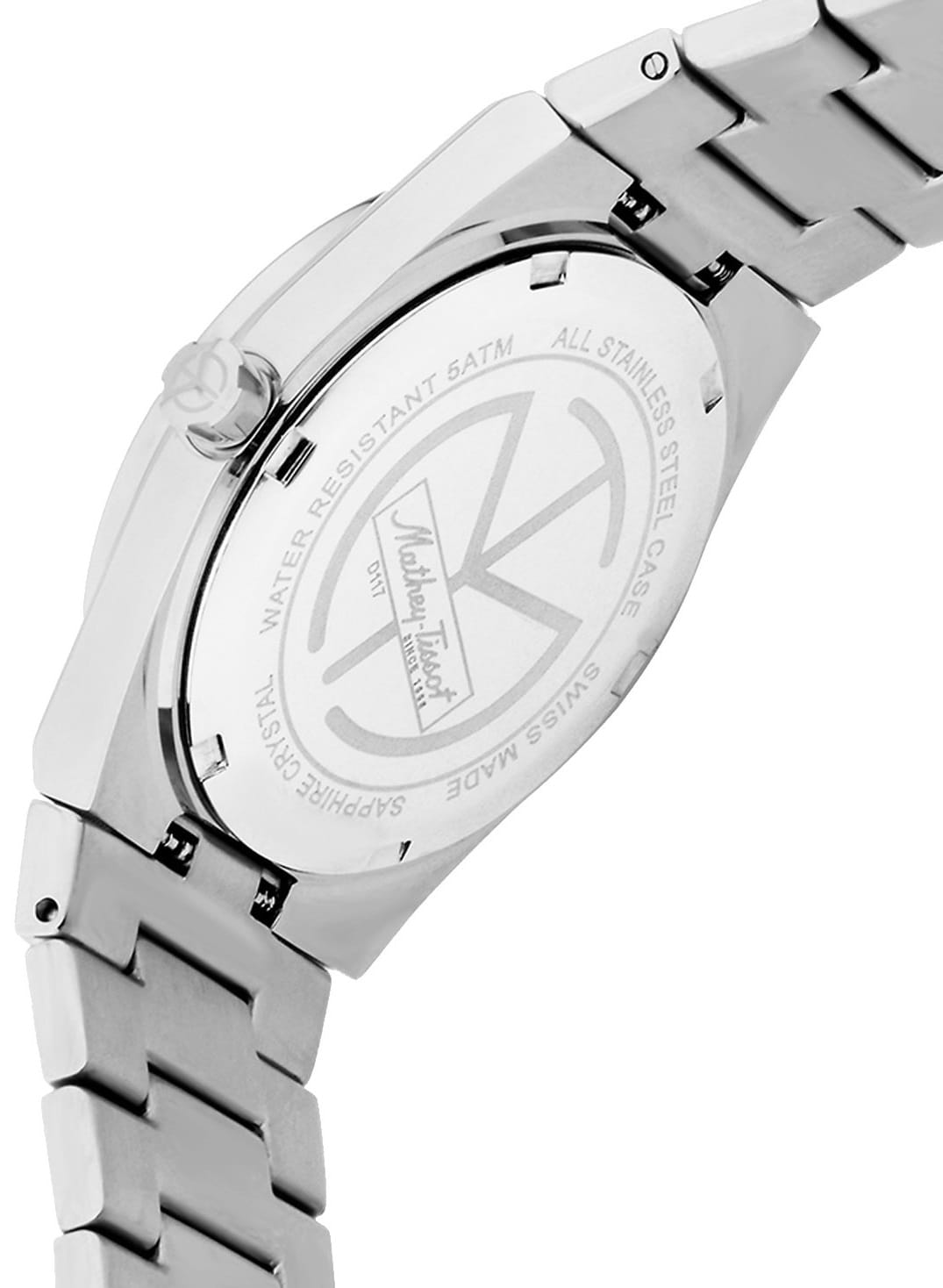 Mathey-Tissot Mathey-Tissot Zoltan D117AS,  швейцария женские часы на браслете нержавеющая сталь боковой вид